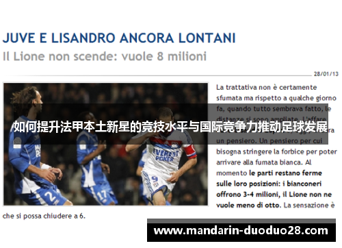 如何提升法甲本土新星的竞技水平与国际竞争力推动足球发展